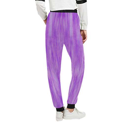 Purple Lavender Splash Unisex All Over Print Sweatpants (Model L11)