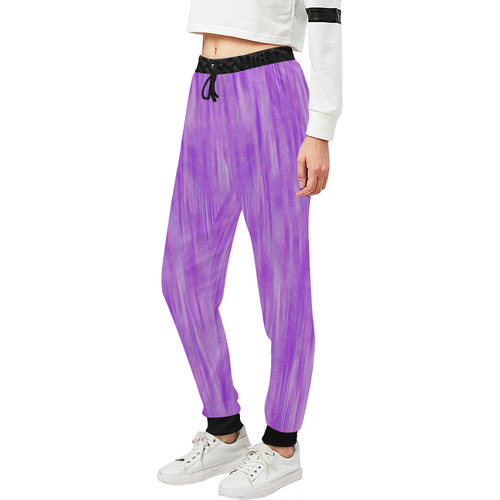 Purple Lavender Splash Unisex All Over Print Sweatpants (Model L11)