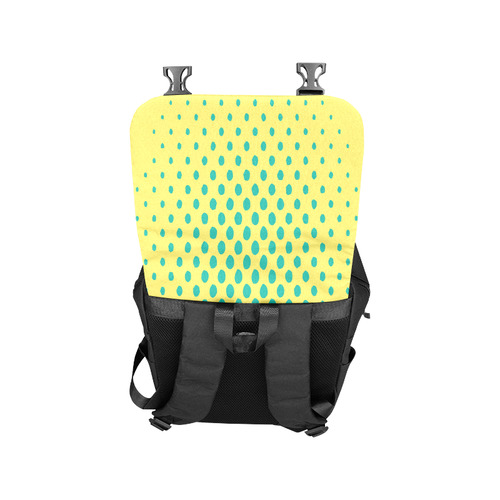 Density, Green on Yellow Casual Shoulders Backpack (Model 1623)