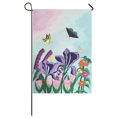 Garden of Heavenly Delights 28 x 40 Flag Garden Flag 28''x40'' （Without Flagpole）