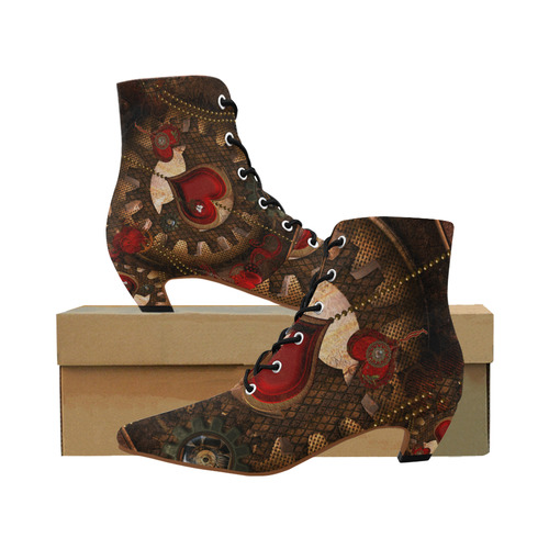 Steampunk, awesome herats with clocks and gears