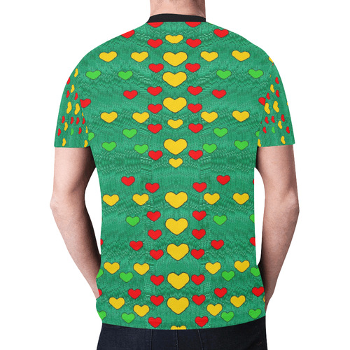 love is in all of us to give and show New All Over Print T-shirt for Men (Model T45)