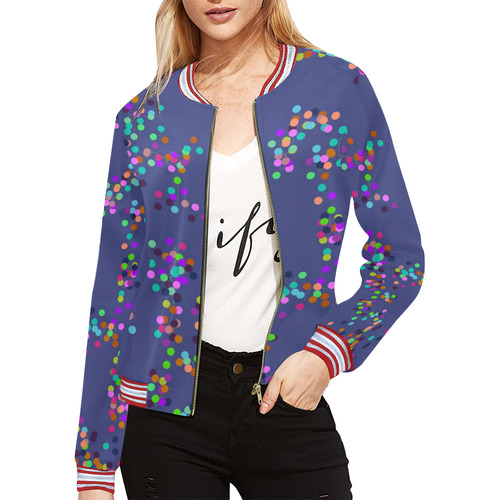 Konfettie by Artdream All Over Print Bomber Jacket for Women (Model H21)