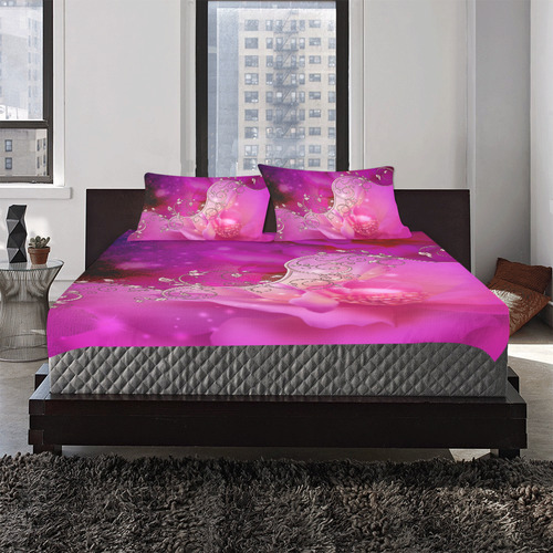 Wonderful floral design 3-Piece Bedding Set