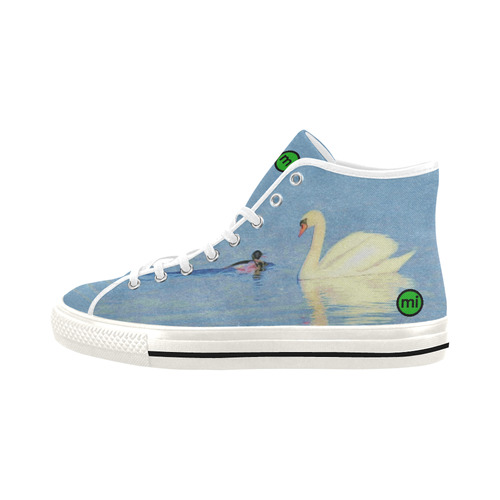Swan Meets Duck. Inspired by the Magic Island of Gotland. Vancouver H Women's Canvas Shoes (1013-1)