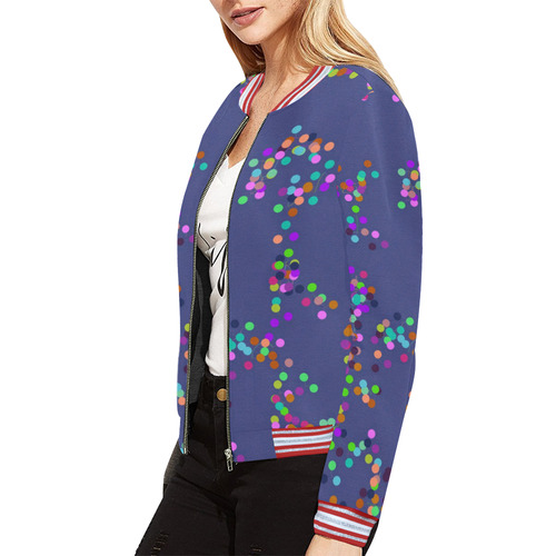 Konfettie by Artdream All Over Print Bomber Jacket for Women (Model H21)