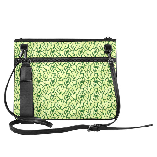 St Patrick's Day Clovers Slim Clutch Bag (Model 1668)