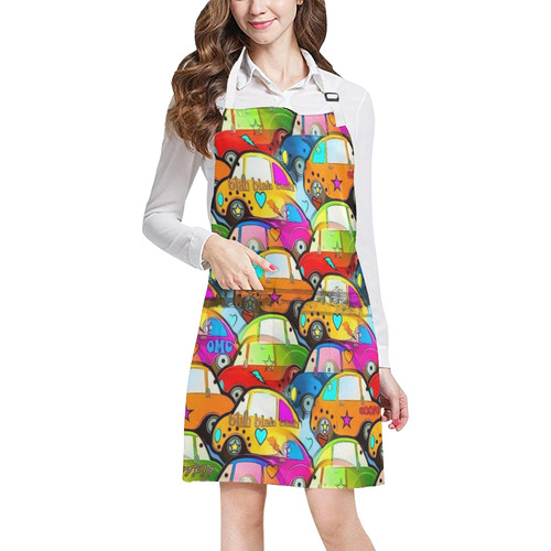 Cars Popart by Nico Bielow All Over Print Apron