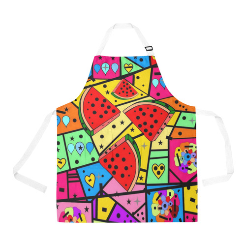 Melon Popart by Nico Bielow All Over Print Apron