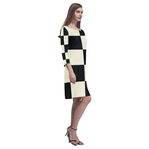 The Power of the Square Rhea Loose Round Neck Dress(Model D22)