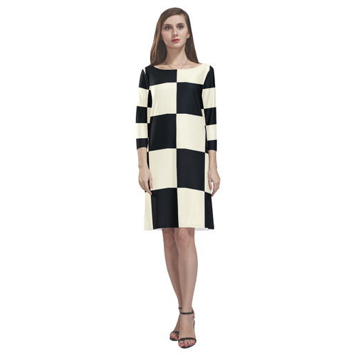 The Power of the Square Rhea Loose Round Neck Dress(Model D22)