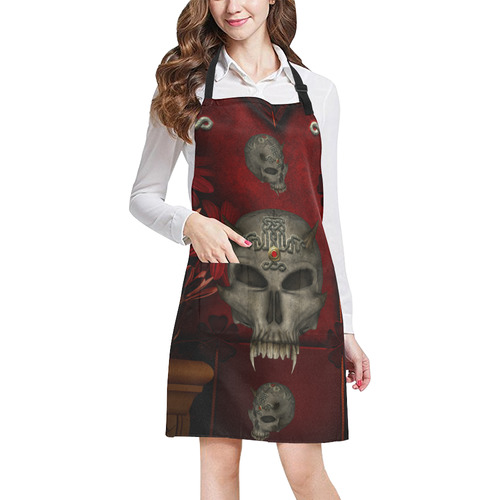 Skull with celtic knot All Over Print Apron