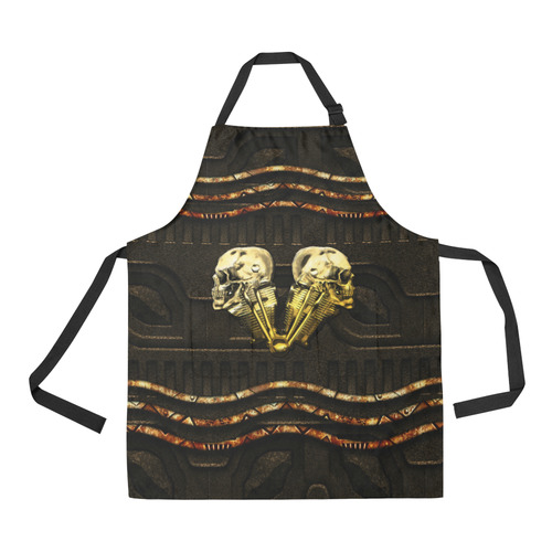 Awesome mechanical skull All Over Print Apron