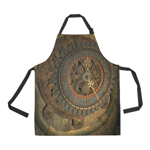 Steampunk, clockwork All Over Print Apron