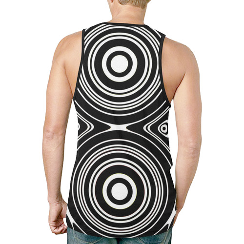 Concentric Circle Pattern New All Over Print Tank Top for Men (Model T46)