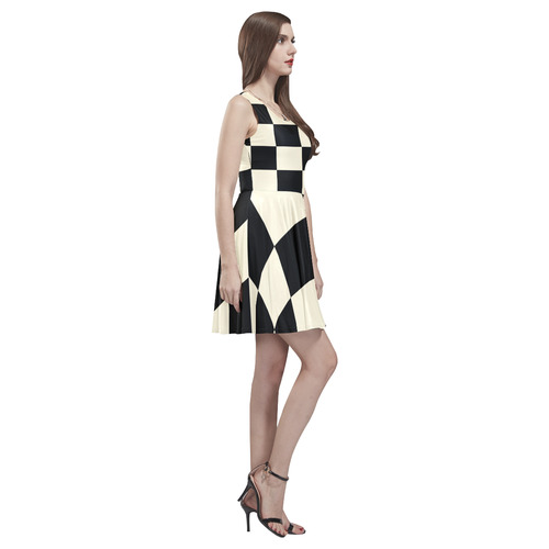 The Power of the Square Thea Sleeveless Skater Dress(Model D19)