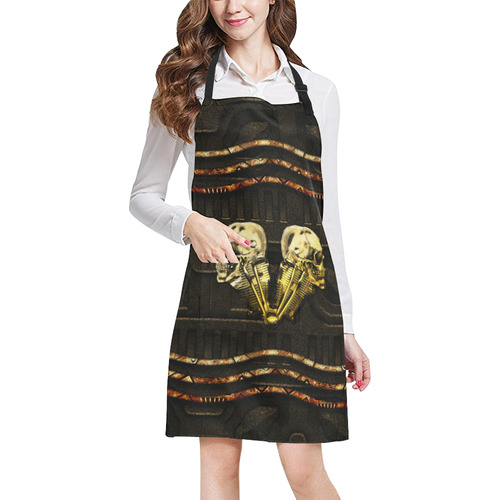 Awesome mechanical skull All Over Print Apron