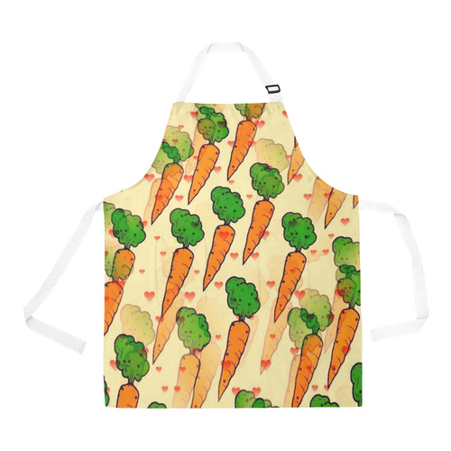 Carrot Popart by Nico Bielow All Over Print Apron