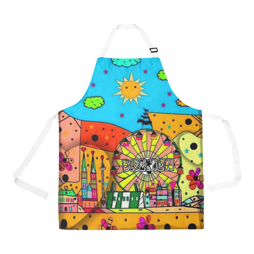 Bremen Popart by Nico Bielow All Over Print Apron