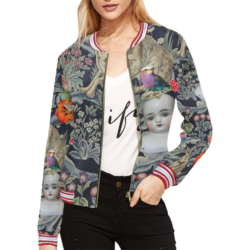 And Another Thing Number 1 All Over Print Bomber Jacket for Women (Model H21)