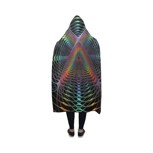 Webbed Hooded Blanket 50''x40''