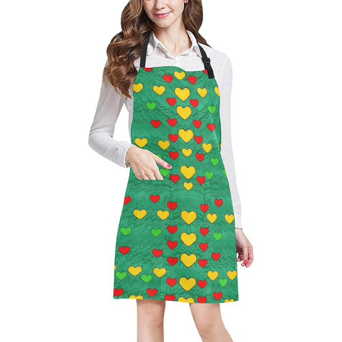 love is in all of us to give and show All Over Print Apron