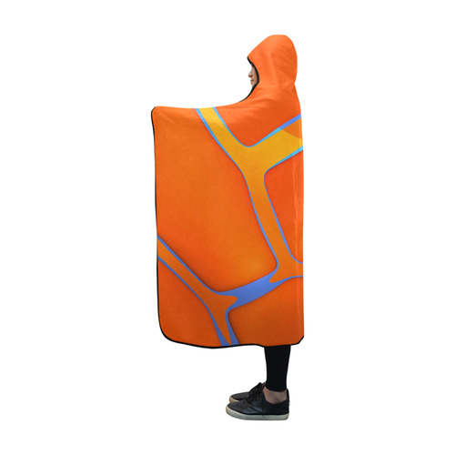 Nothing Rhymes With Orange Hooded Blanket 60''x50''