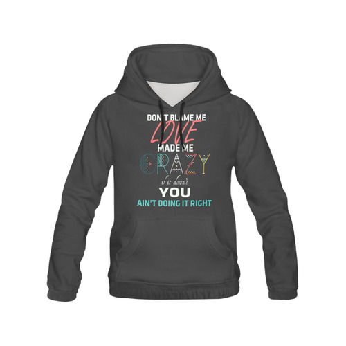 Don't Blame Me 2 All Over Print Hoodie for Women (USA Size) (Model H13)