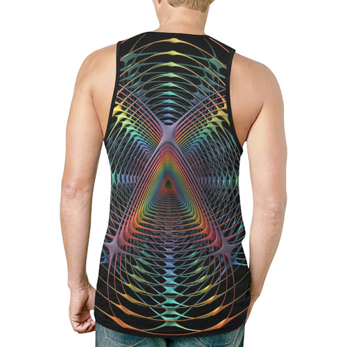 Webbed New All Over Print Tank Top for Men (Model T46)