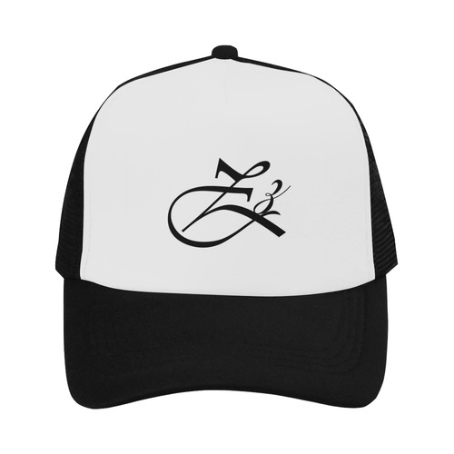 Alphabet Z Black Trucker Hat