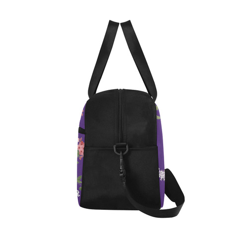 Purple Bees and Flowers Fitness Handbag (Model 1671)