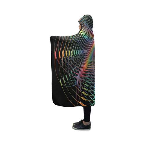 Webbed Hooded Blanket 50''x40''