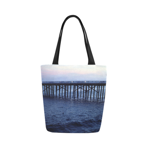 Dark Malibu Canvas Tote Bag (Model 1657)