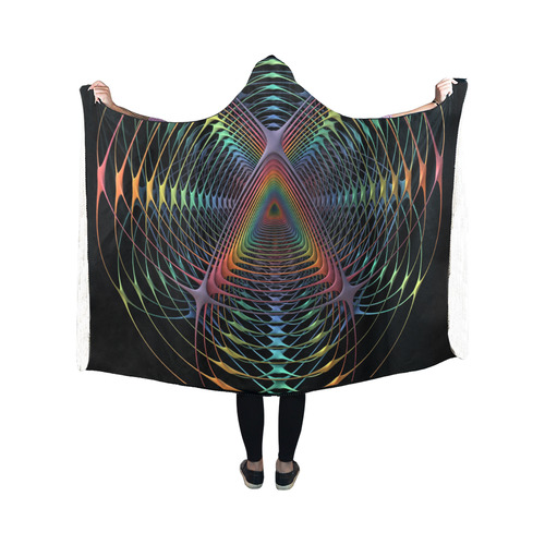 Webbed Hooded Blanket 50''x40''