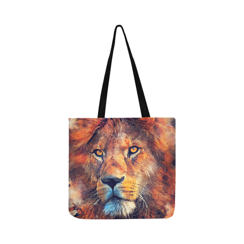 lion art #lion #animals #cat Reusable Shopping Bag Model 1660 (Two sides)