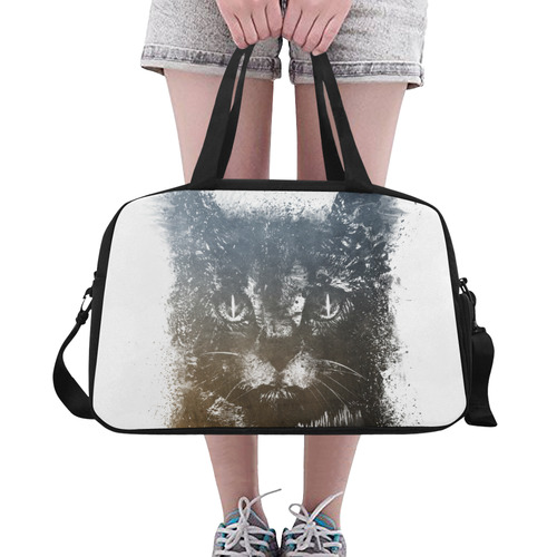 cat #cat #cats #kitty Fitness Handbag (Model 1671)