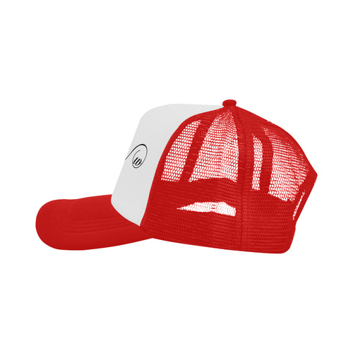 Alphabet W Red Trucker Hat