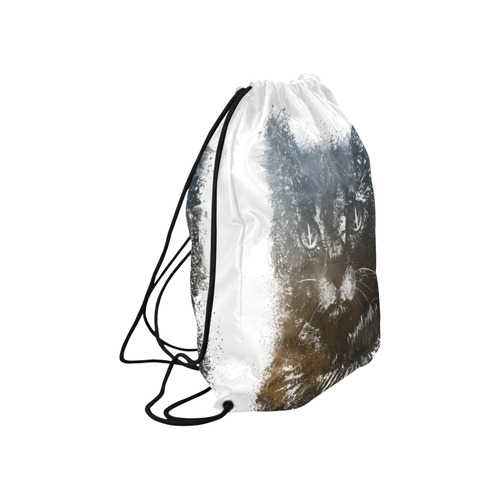 cat #cat #cats #kitty Large Drawstring Bag Model 1604 (Twin Sides)  16.5"(W) * 19.3"(H)