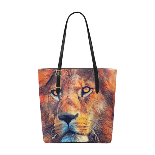 lion art #lion #animals #cat Euramerican Tote Bag/Small (Model 1655)