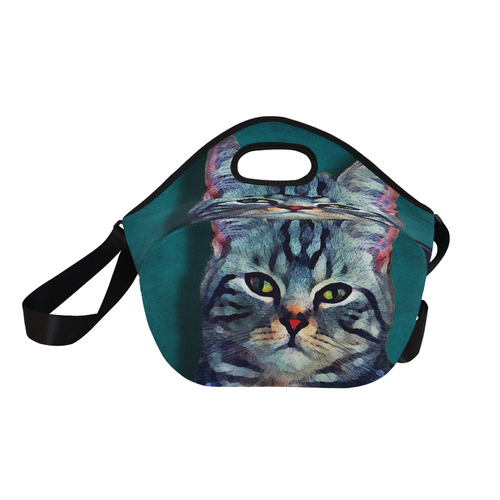 cat Bella #cat #cats #kitty Neoprene Lunch Bag/Large (Model 1669)