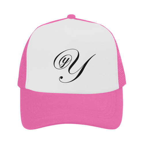 Alphabet Y Pink Trucker Hat