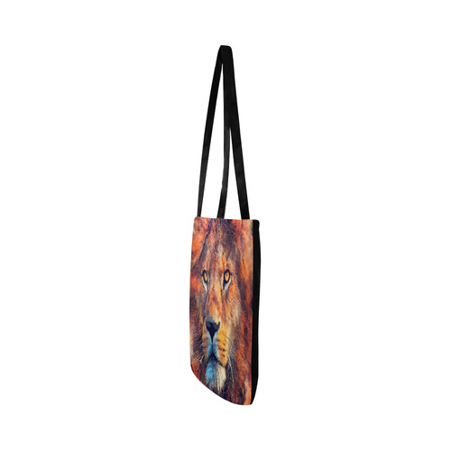 lion art #lion #animals #cat Reusable Shopping Bag Model 1660 (Two sides)
