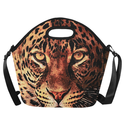gepard leopard #gepard #leopard #cat Neoprene Lunch Bag/Large (Model 1669)