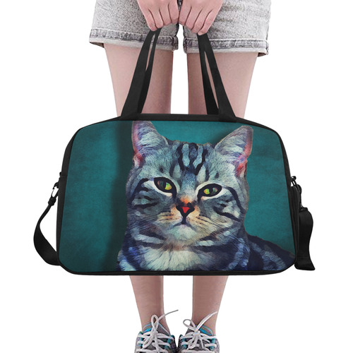 cat Bella #cat #cats #kitty Fitness Handbag (Model 1671)