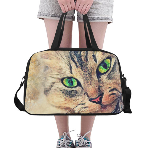 cat Pixie #cat #cats #kitty Fitness Handbag (Model 1671)