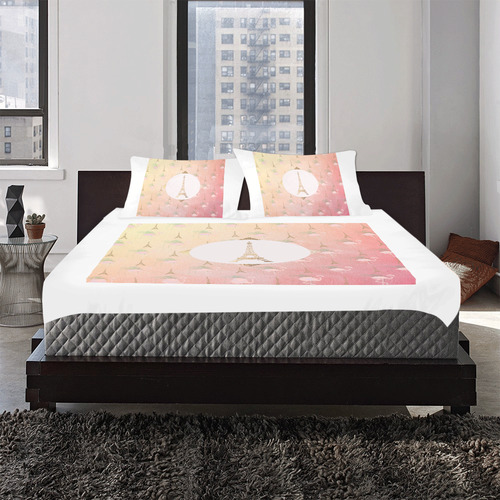 Parisian Flamingos 3-Piece Bedding Set