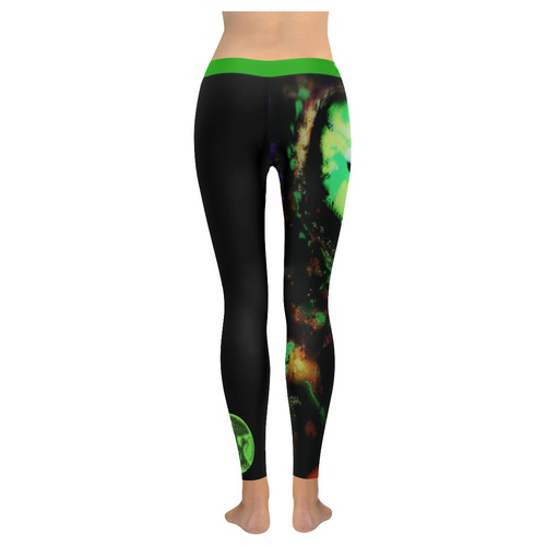 PsycycLe EyE Women's Low Rise Leggings (Invisible Stitch) (Model L05)