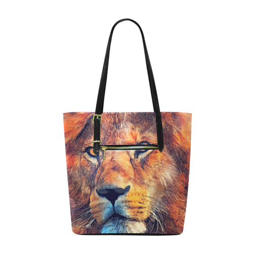 lion art #lion #animals #cat Euramerican Tote Bag/Small (Model 1655)