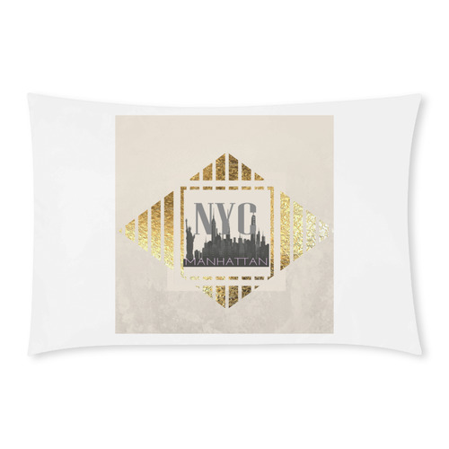 NYC Gold Art Deco 3-Piece Bedding Set