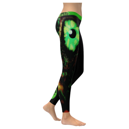 PsycycLe EyE Women's Low Rise Leggings (Invisible Stitch) (Model L05)